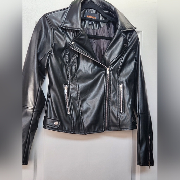 Fashion Nova Jackets & Blazers - Black Leather Moto Jacket